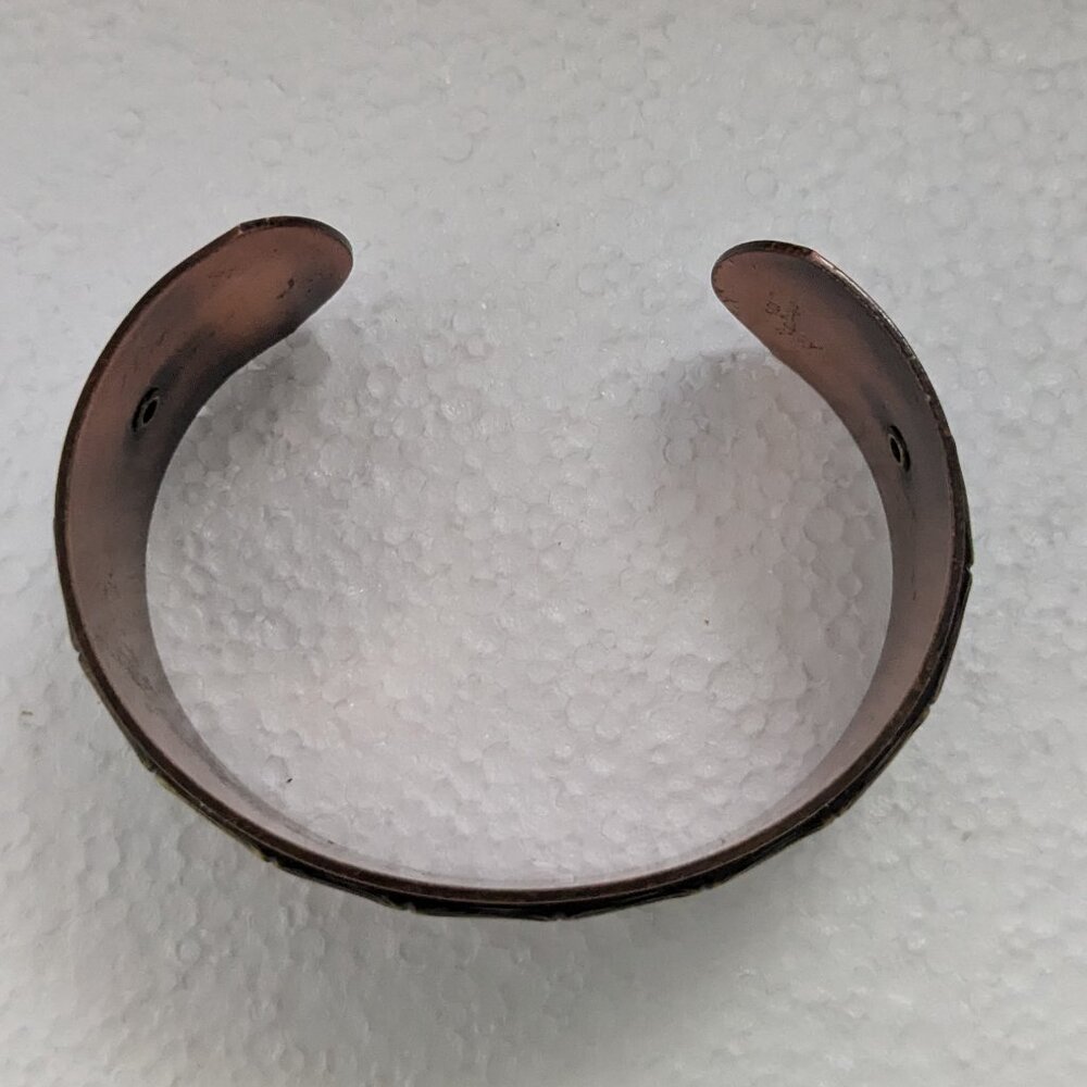 Vintage Solid Copper Bamboo Accent Southwestern C… - image 3